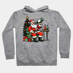 Drinking santa Hoodie